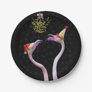 Festive Flamingos Paper Plate