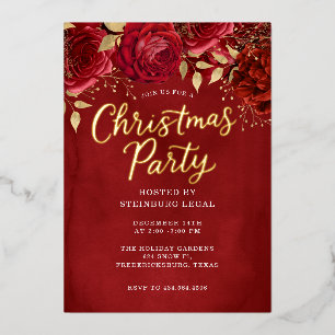 Festive Floral Office Corporate Christmas Party
