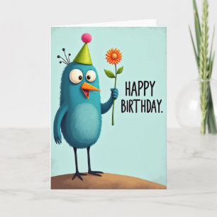 Festive Fluffy Creature Card