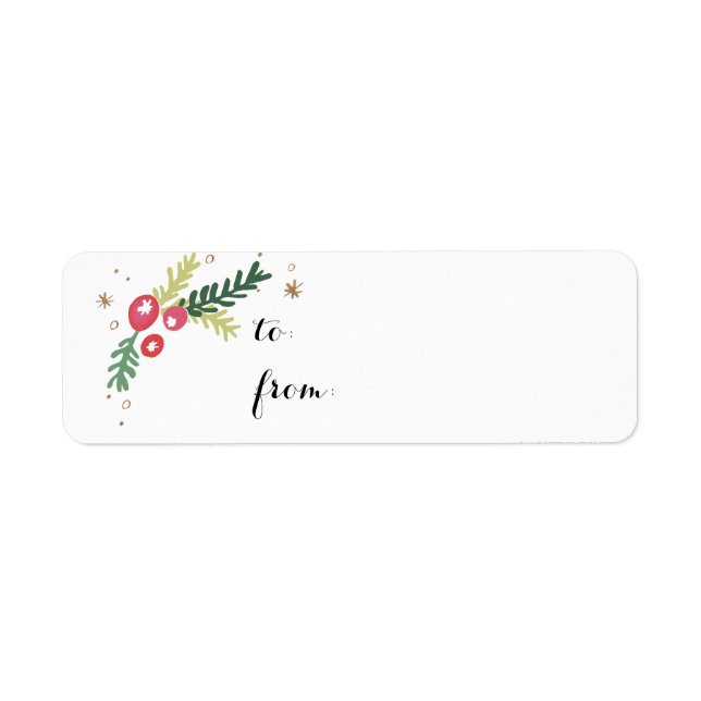 Festive Foliage Collection Return Address Label (Front)