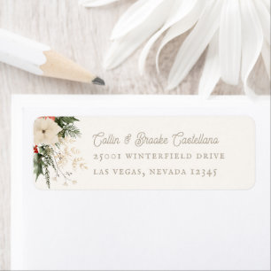 Festive Foliage Holiday Return Address Label