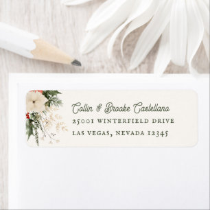 Festive Foliage Holiday Return Address Label