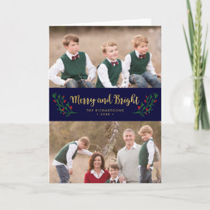 Festive Foliage Merry and Bright Holiday Photo