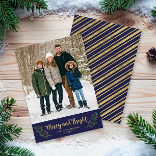 Festive Foliage Merry and Bright Holiday Photo