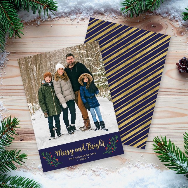 Festive Foliage Merry and Bright Holiday Photo (Creator Uploaded)