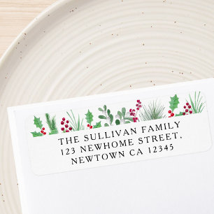 Festive Foliage Return Address Return Address Label