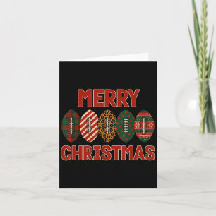 Festive Football Christmas Ball Sports Xmas Holida Card