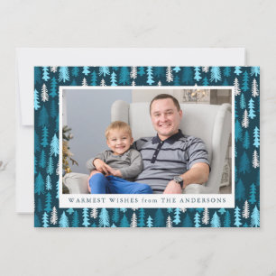 Festive Forest Holiday Photo Card