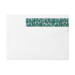 Festive Forest Holiday Wrap Around Label