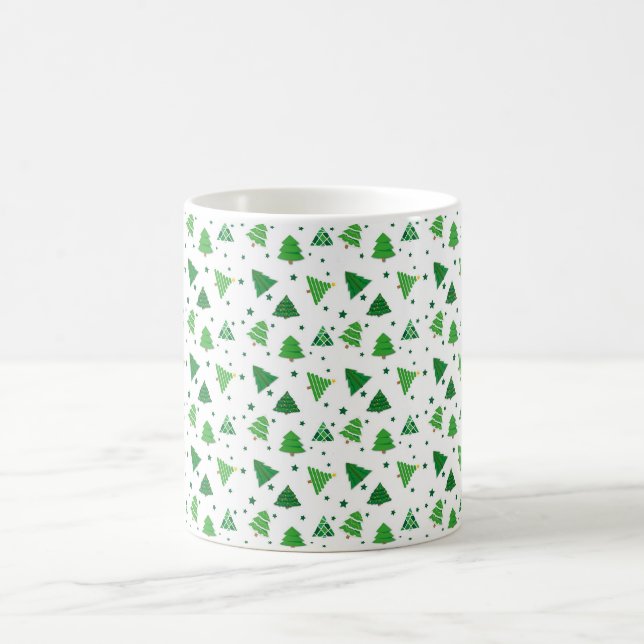 Festive Forest Pattern Coffee Mug (Center)