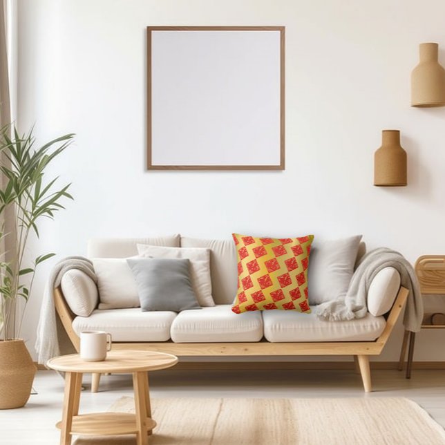 Festive Fortune Chinese New Year Throw Pillow (Creator Uploaded)