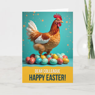 Festive Fowl And Eggs Pattern Card