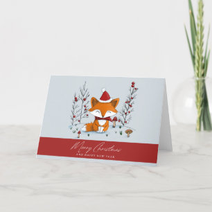 Festive Fox: A Christmas Delight Holiday Card