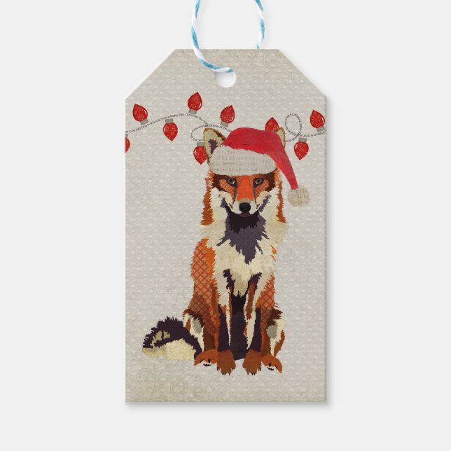 Festive Fox Gift Tag (Front)