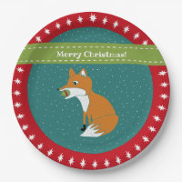 Festive Fox with Christmas Ornament Custom