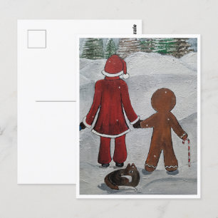 Festive Friends Painting by Alfred Fox Collectible Postcard