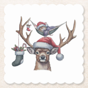 Festive Friends Paper Coaster