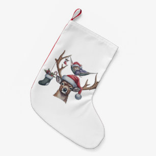 Festive Friends Small Christmas Stocking