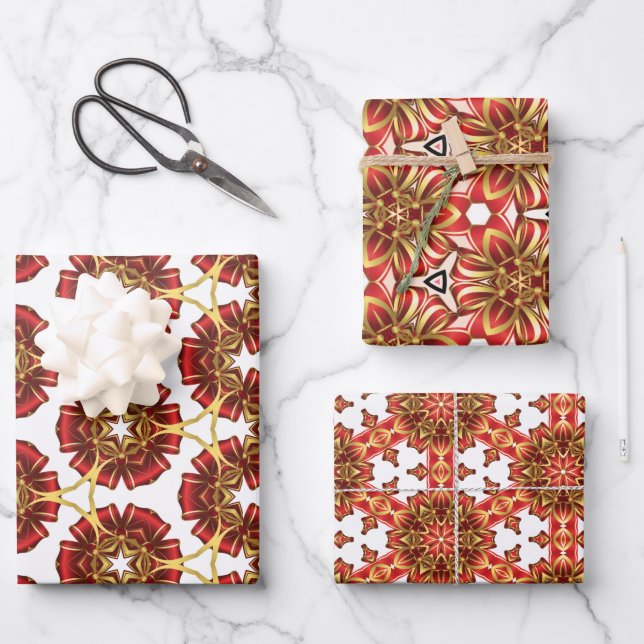Festive Frolic Christmas Wrapping Paper Set (Front)