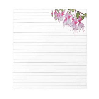 'Festive Fuchsias' on a Medium Sized Notepad