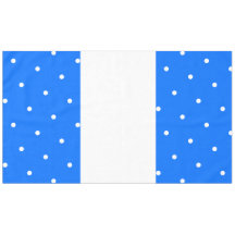 Festive Fun Bright Blue Wide White Dotted Stripes