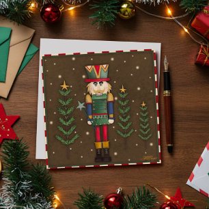 Festive Fun Nutcracker Cute Christmas Holiday Card