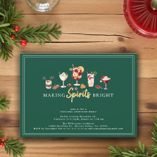  Festive  funHoliday cocktail dinner party  Invitation