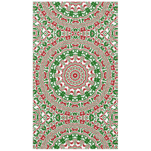 Festive Funky Trippy Groovy Christmas Kaleidoscope Tablecloth