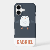 festive funny cute penguin personalised childrens