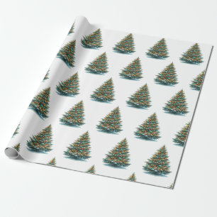 Festive Furry Friends Wrapping Paper