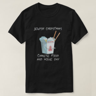 Festive Fusion Jewish Christmas Chinese Food T-Shirt