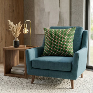 Festive Geometric Abstract Pattern Design Cushion