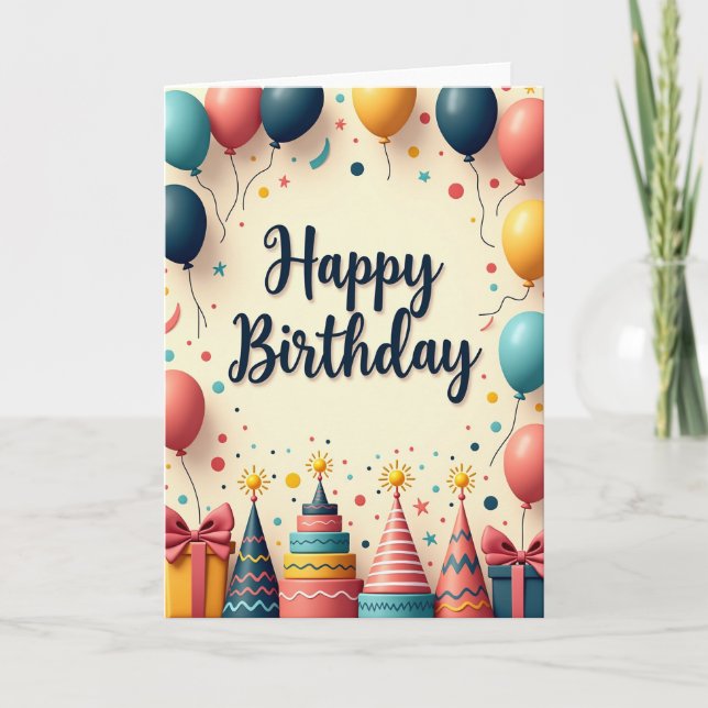Festive Gift Box Card (Front)