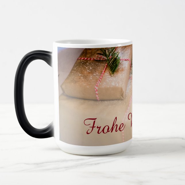 Festive gifts as Christmas motif Magic Mug (Left)