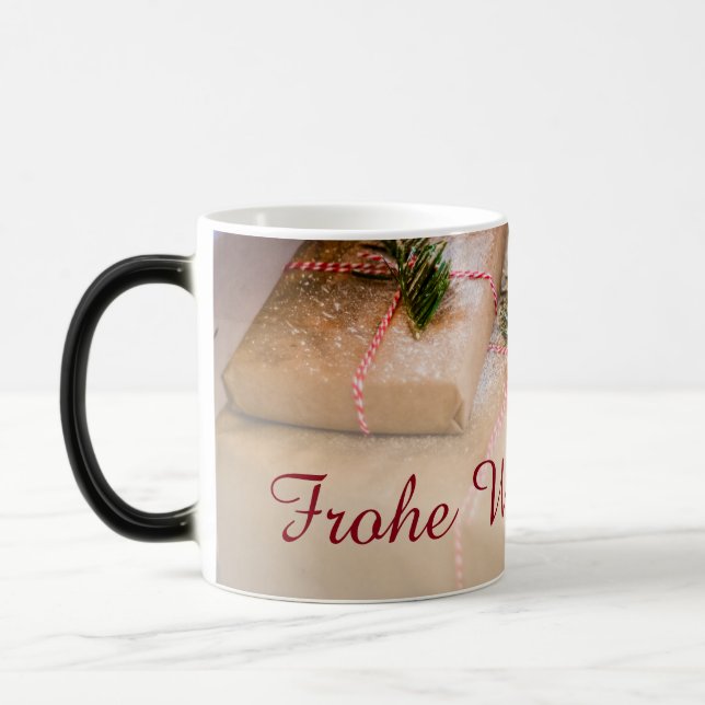 Festive gifts as Christmas motif Magic Mug (Left)