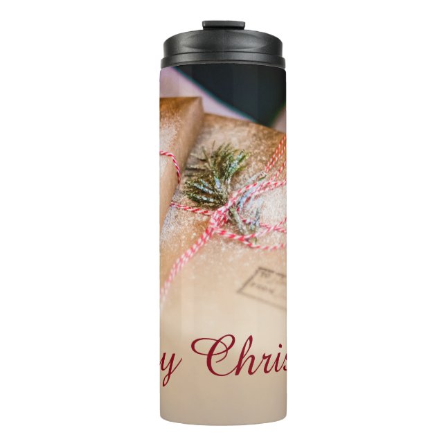 Festive gifts as Christmas motif Thermal Tumbler (Front)