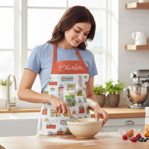 Festive Gifts Christmas Holidays Personalised Name Apron
