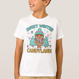Festive Gingerbread Candyland Tee – Christmas