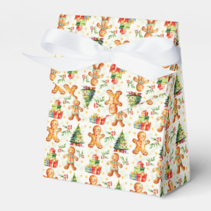 Festive Gingerbread Christmas Favour Box