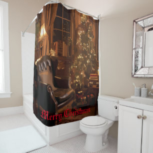 Festive Glow Shower Curtain