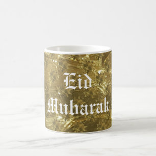 Festive Gold Stars Eid Mubarak Coffee Mug