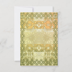 Festive Golden Blank Card Abstract Celtic Design