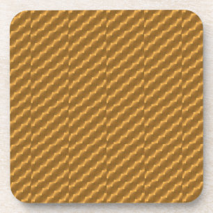 Festive, golden pattern coaster