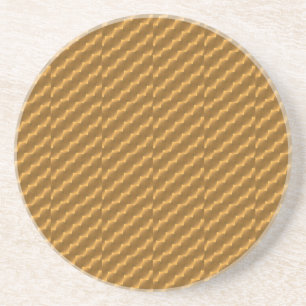 Festive, golden pattern coaster