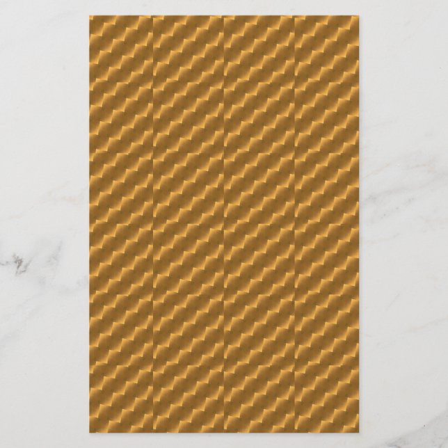 Festive, golden pattern stationery (Front)