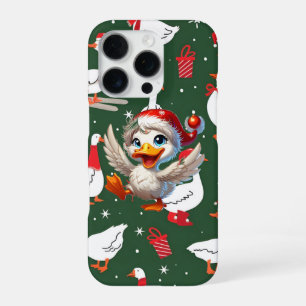Festive Goose Christmas – Funny Holiday Gag Gift iPhone 16 Pro Case