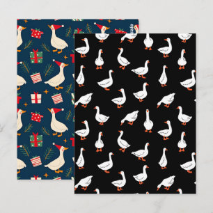 Festive Goose Christmas – Funny Holiday Gag Gift Postcard