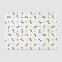 Festive Green And Gold Kasky Christmas Reindeer