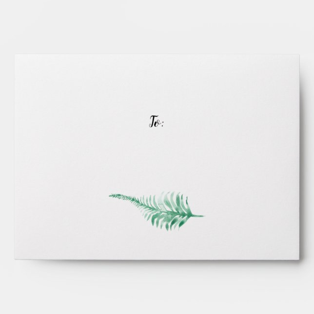 Festive Green and Red Christmas Holiday Envelope (Front)