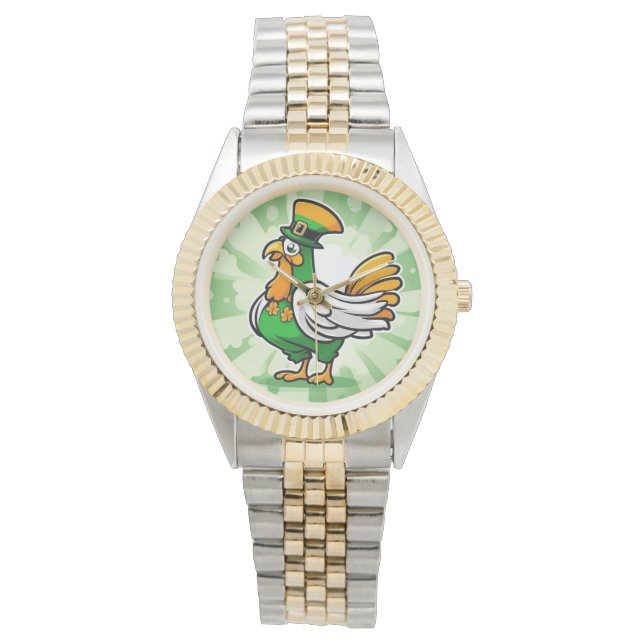 Festive green chicken watch (Front)